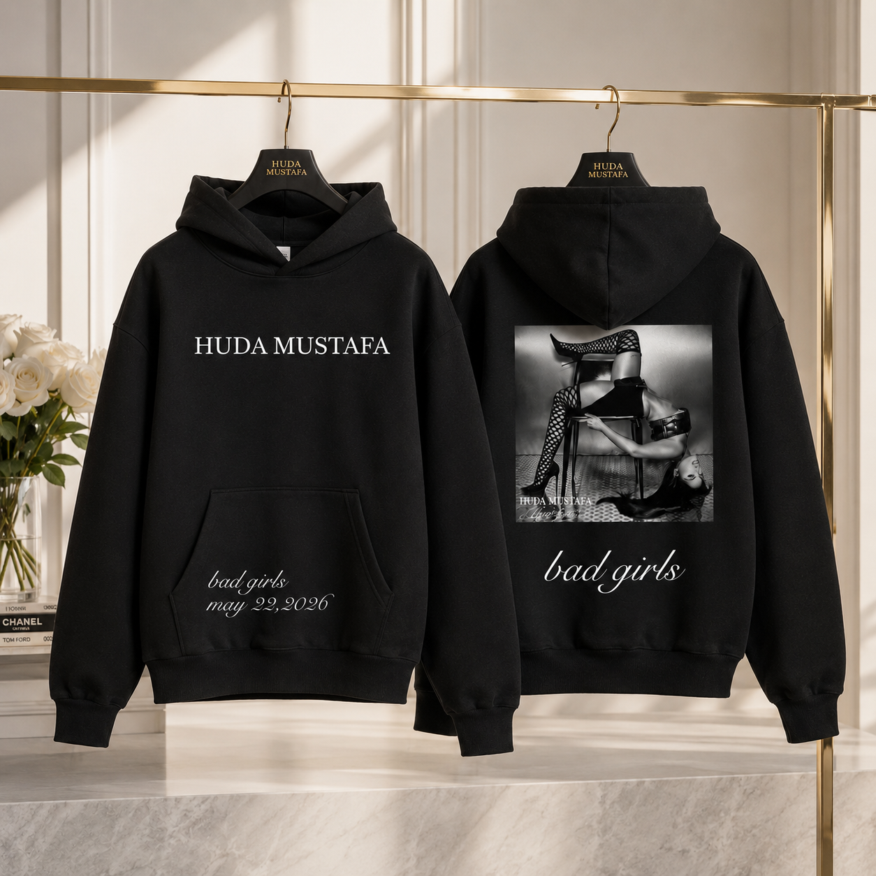 Bad Girls Single Art - Hoodie (Vintage Black)