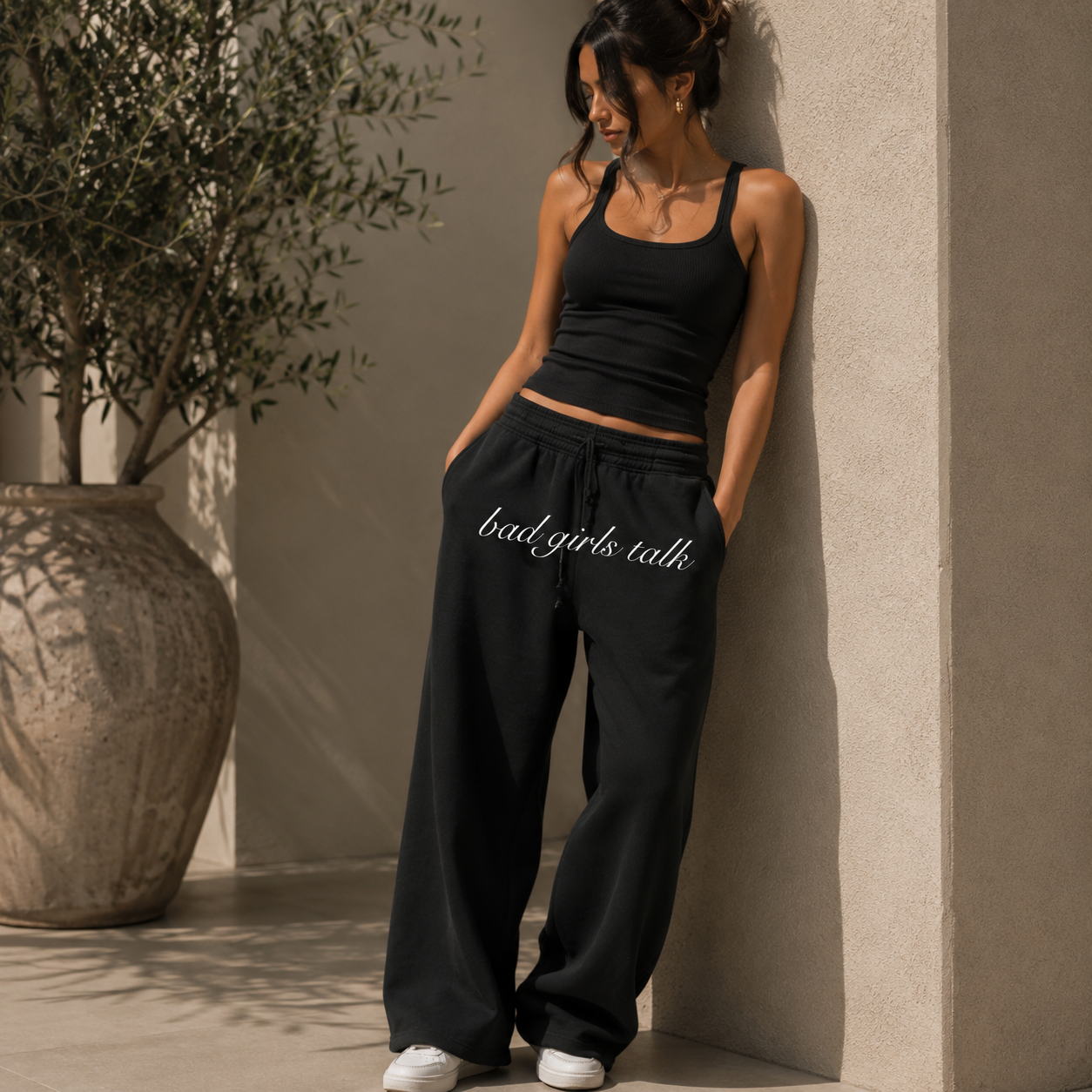 Bad Girls Talk - Sweats (Vintage Black)
