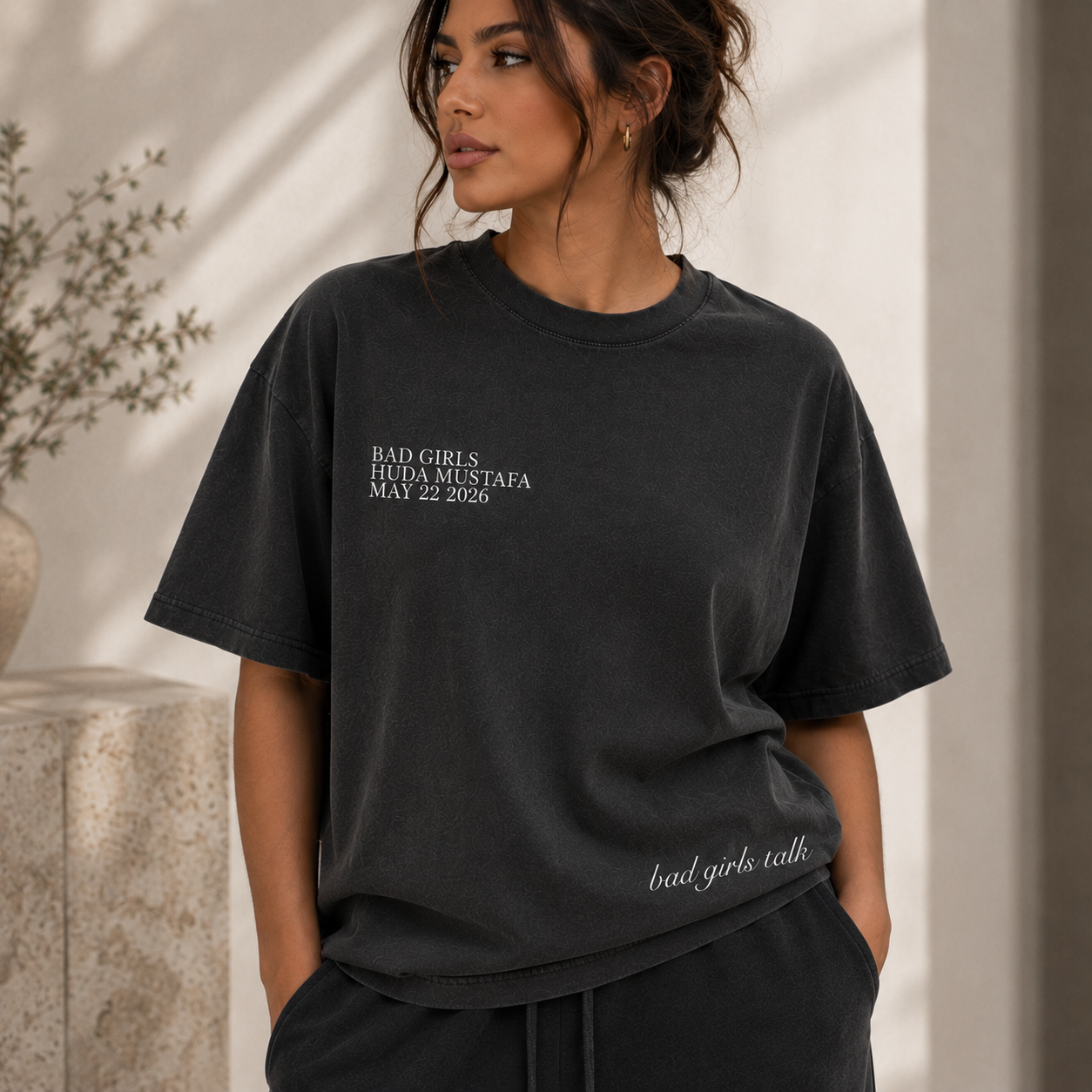 Bad Girls Single Art - Tee (Vintage Black)