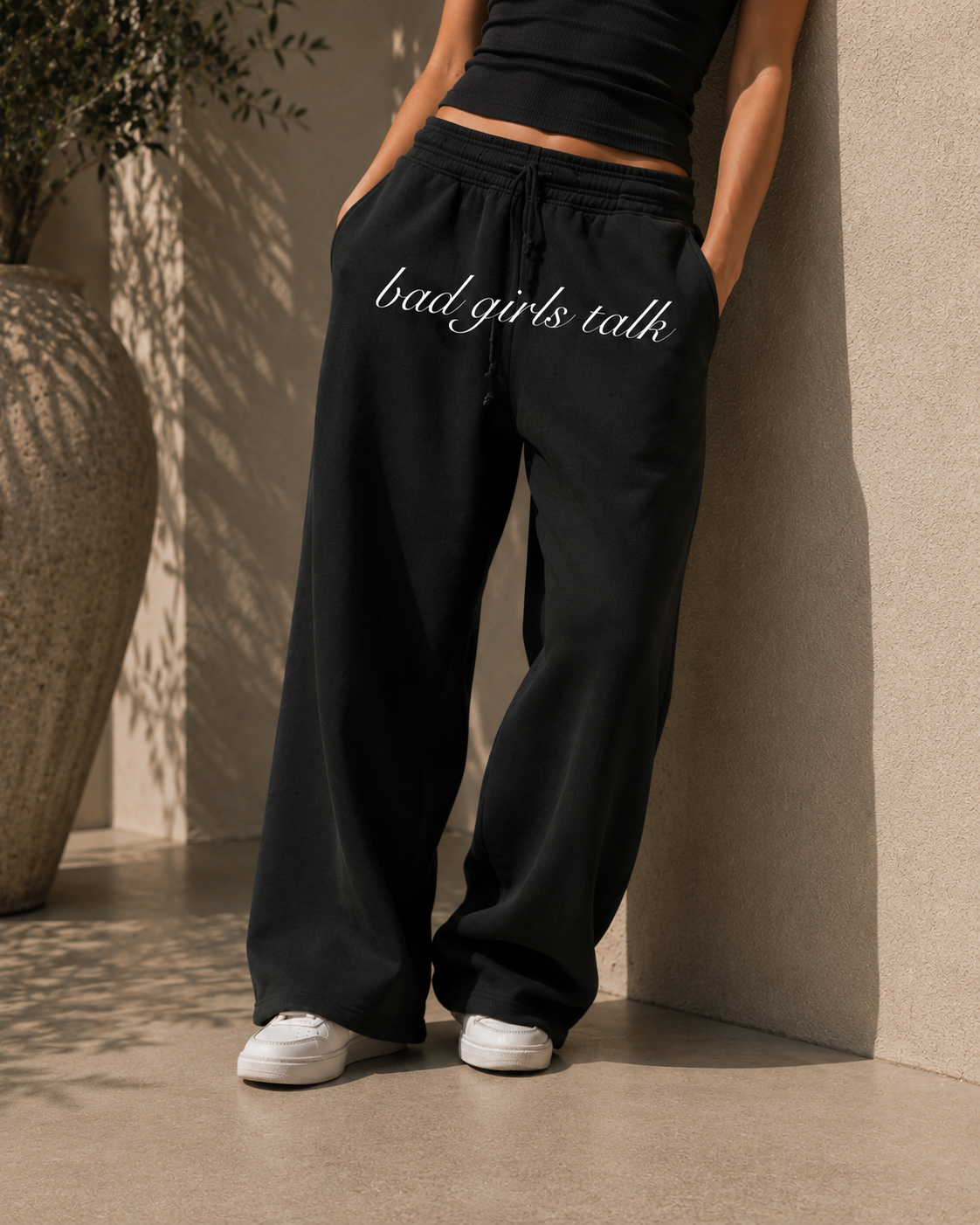 Bad Girls Talk - Sweats (Vintage Black)
